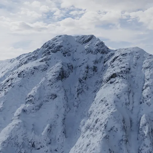 Snow Mountain Peak Photoscan