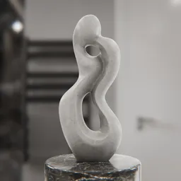Abstract Serpentine Stone Sculpture