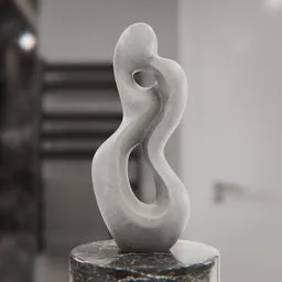 Abstract Serpentine Stone Sculpture