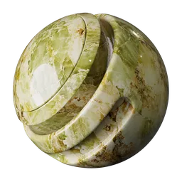 Green Cream Caramel Onyx