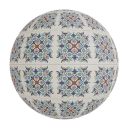 Intricate floral wallpaper