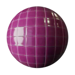 Plum Porcelain Mosaic