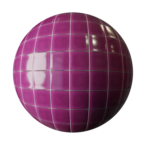 Plum Porcelain Mosaic