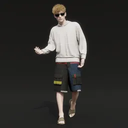 Young western male human sunglasses