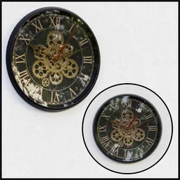 Gear wall clock