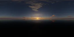 Peaceful Sunset Sky Ocean