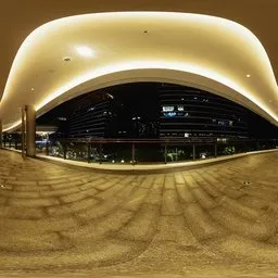 Small platforms at night