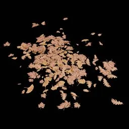 Realistic Autumn Leaf Ground Scatter