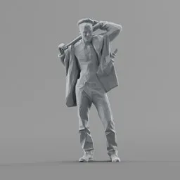 Lowpoly Male Standing