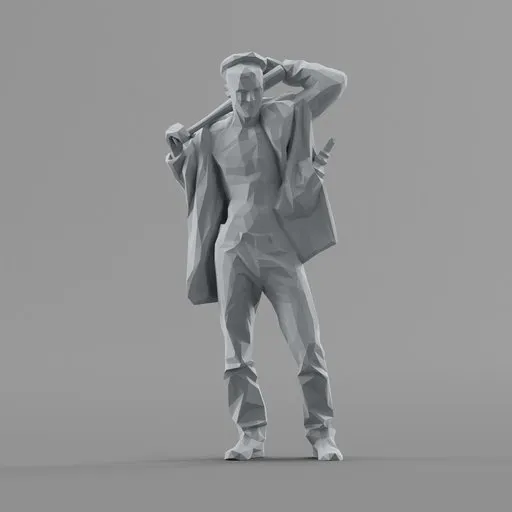 Lowpoly Male Standing