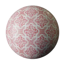 Decorative red tiles