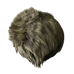 Procedural PBR hair fabric