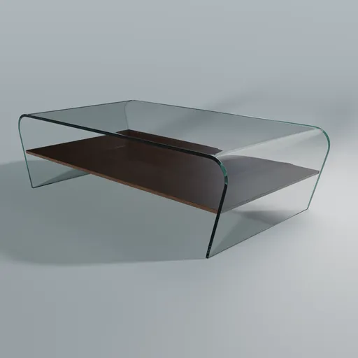 Glass coffee table