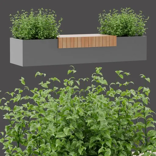 Concrete Box Bench