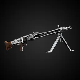 World at War Game-Ready Gun + 4k Textures | Blenderkit Series
