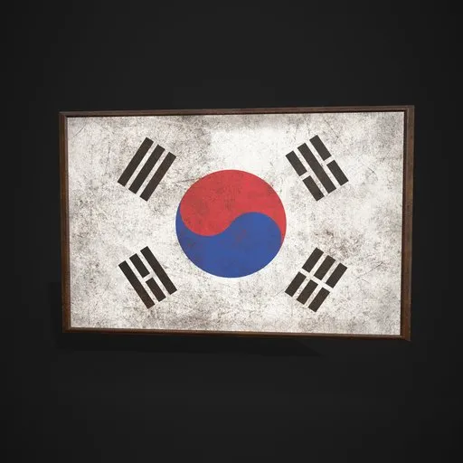 Korea Flag Picture Frame
