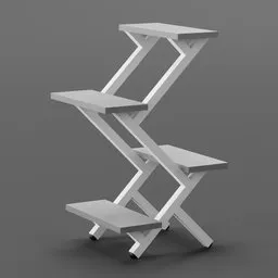 Staggered Platforms Plant Stand