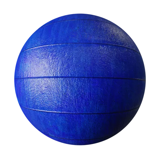 Glossy Blue Plastic Horizontal Grooves