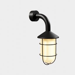 High-quality 3D model of an exterior industrial-style light fixture, compatible with Blender.