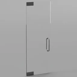 Frameless Single Glass Door