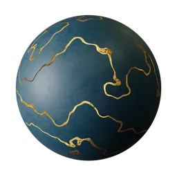 Midnight Gold Marble