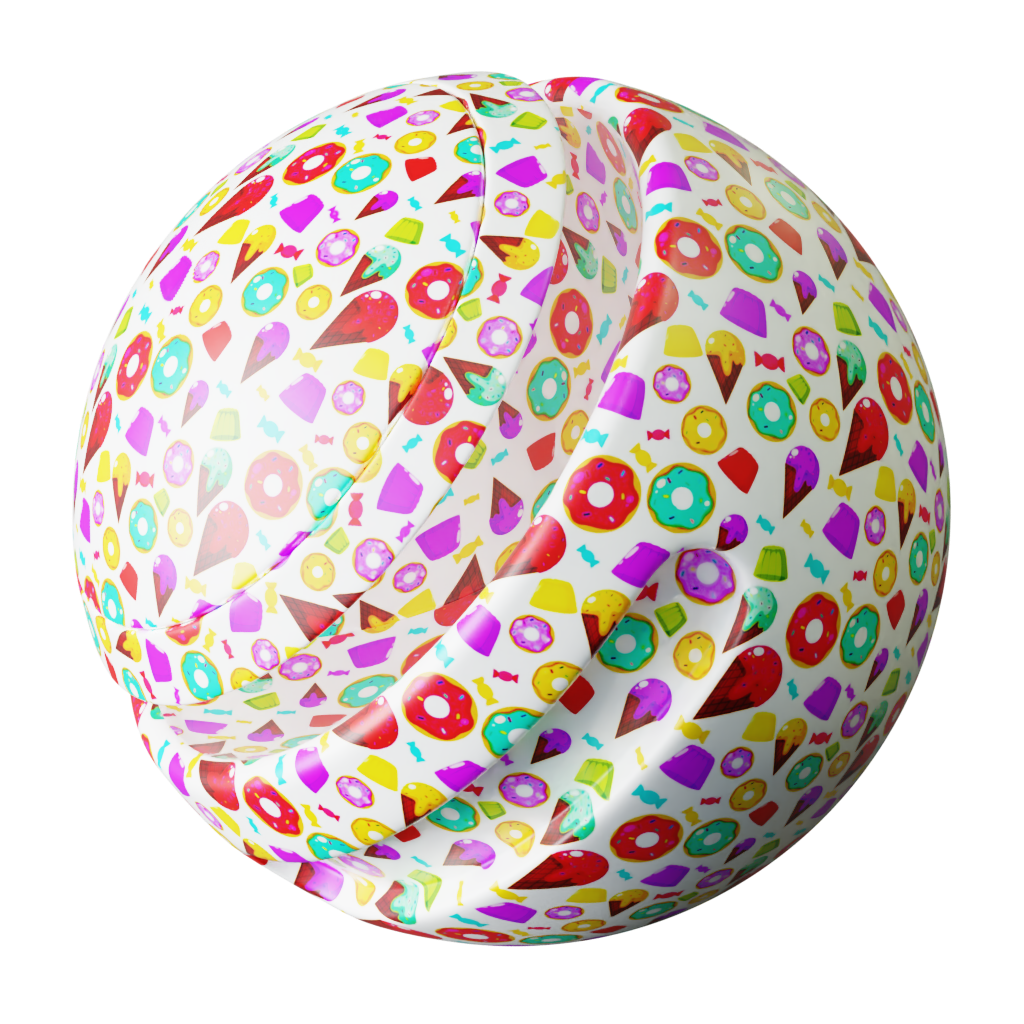 Candy Wrapping Paper 05 FREE paper materials BlenderKit