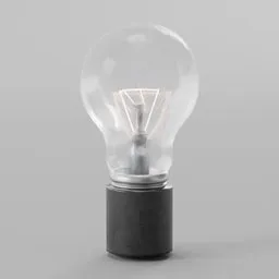 High-quality Blender 3D model of a realistic bulb lamp, ideal for interior visualization.
