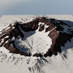 Rocky Mountain Peak with Snow