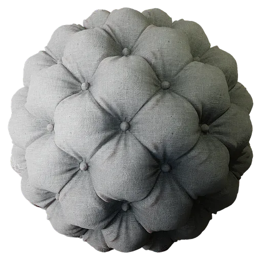 Fabric Deep Buttoning Gray