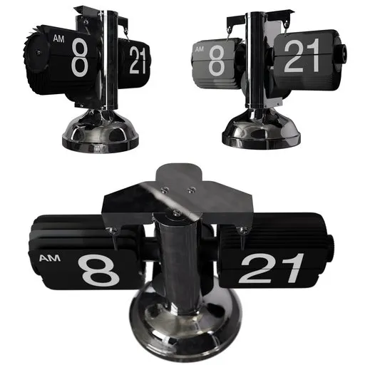 Flip down clock