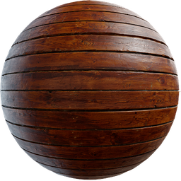 High-resolution PBR Wood Floor Deck material by Dimitrios Savva for 3D modeling in Blender and other software.