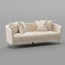 Clara 3-Seater Velvet Sofa