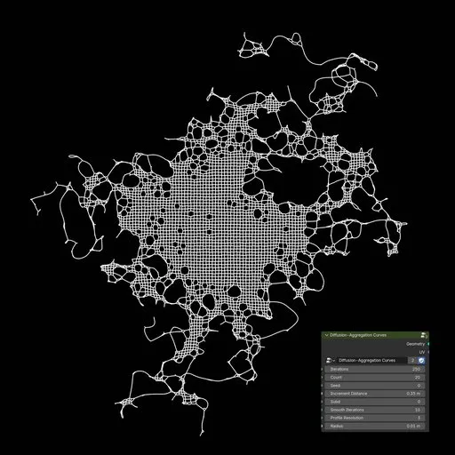 Diffusion-Limited Aggregation Curves