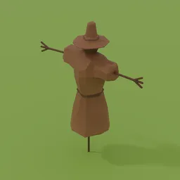 Low Poly Scarecrow