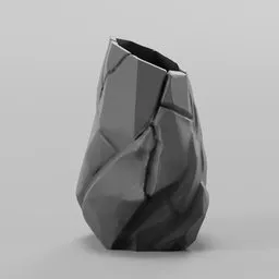 Stylized cliff vase