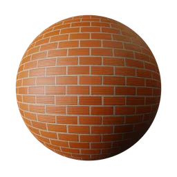 Orange Grooved Brick