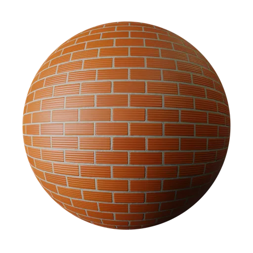 Orange Grooved Brick