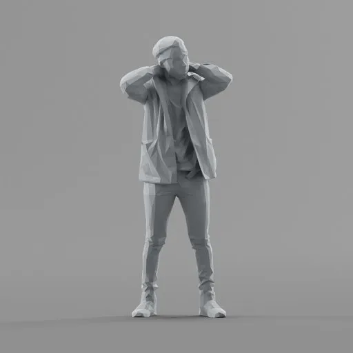 Lowpoly Male Standing