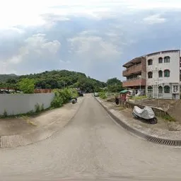 Building Car Blue Sky Road