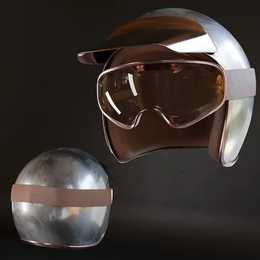 Low poly Blender 3D model of military helmet with high-quality metal materials, ideal for war game design and soldier accessories.