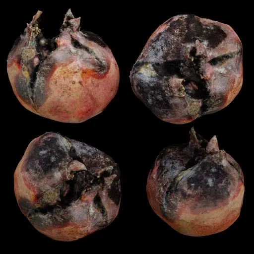 Decayed  Moldy Pomegranate