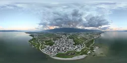 Highsky green lake Lake cloud mountain