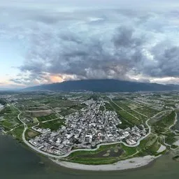 Highsky green lake Lake cloud mountain