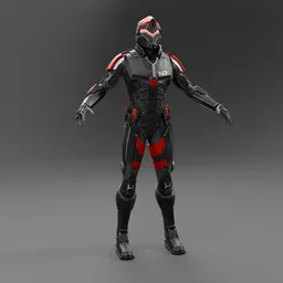 Futuristic soldier