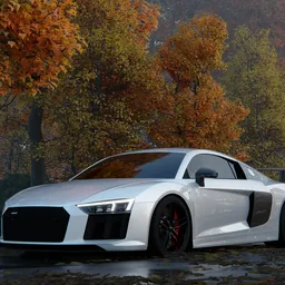 Autumn Supercar Scene