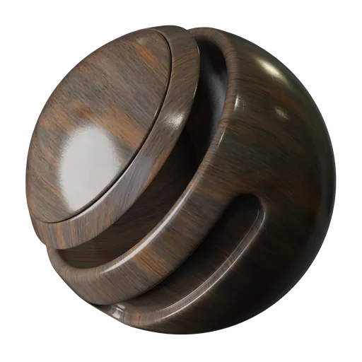 High-resolution PBR varnished wood texture for realistic 3D rendering in Blender and other CG applications.