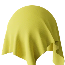 Yellow Ribbed Fabric
