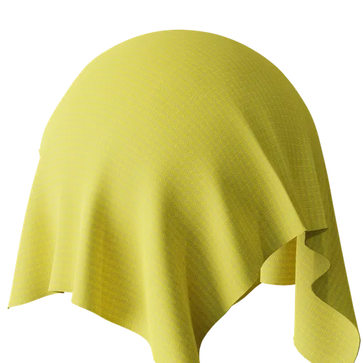 Yellow Ribbed Fabric