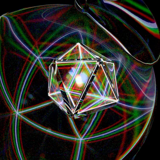 Glass Icosahedron Prism Dispersion