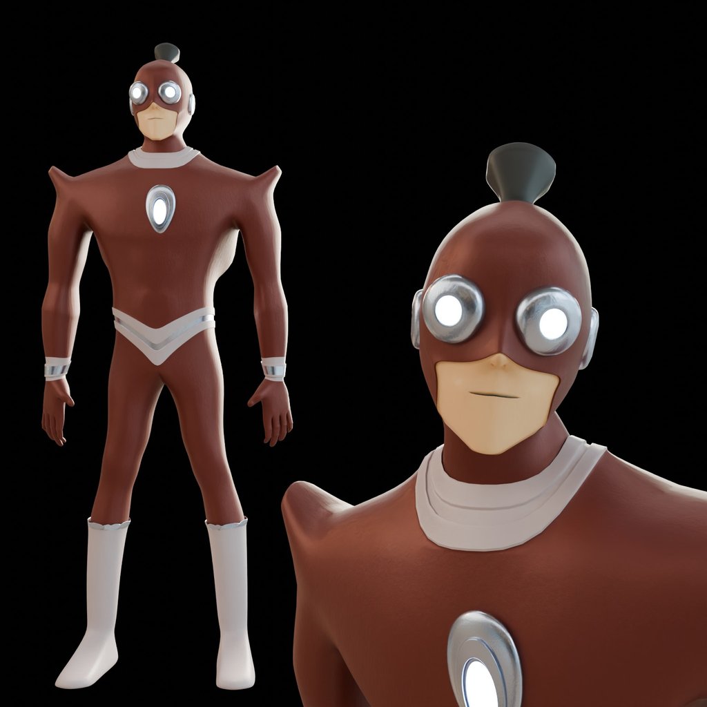 Hero character | Characters models | Blendkit
